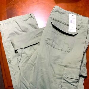 Tommy Hilfiger, Women’s Trousers plus capri convertible, color: Sage, size: 12